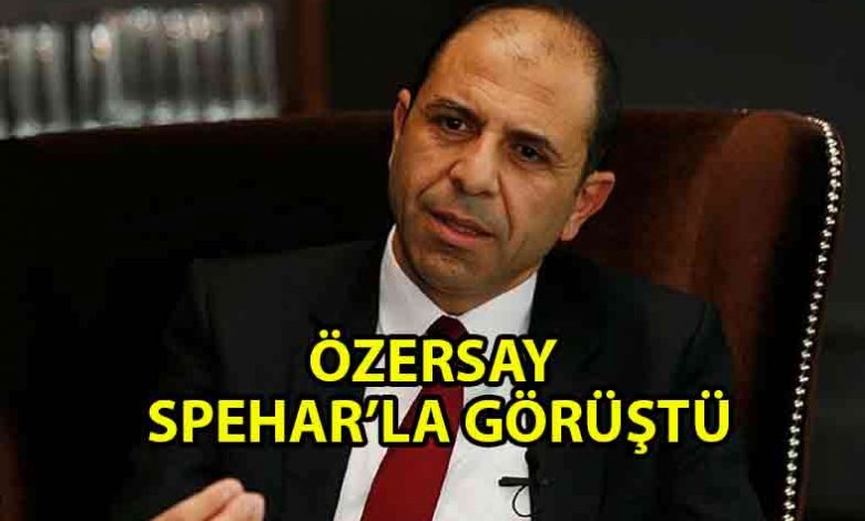 ozgur_gazete_kibris_Özersay_Spehar_görüşmesi_gerçekleşti