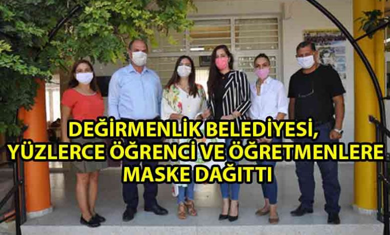 ozgur_gazete_kibris_Değirmenlik_Belediyesi'nden_bölge_okullarına_maske_desteği