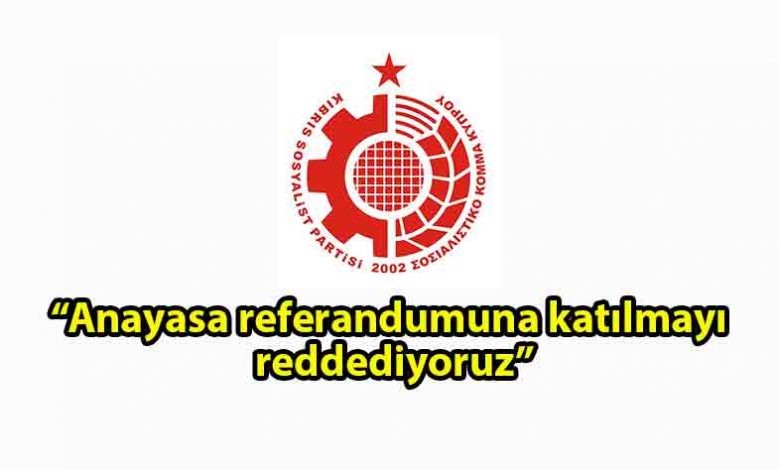ozgur_gazete_kibris_KSP_Anayasa_referandumuna_katılmayı_reddettiklerini_açıkladı