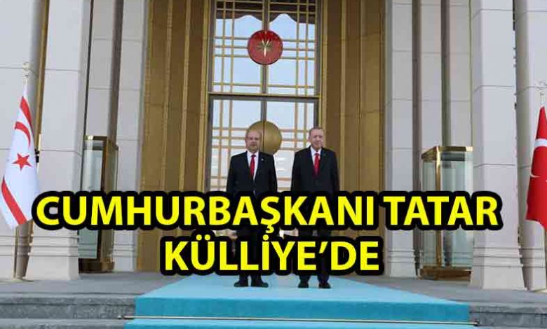ozgur_gazete_kibris_Türkiye_Cumhurbaşkanı_Erdoğan_ile_Cumhurbaşkanı_Tatar_görüşmesi_başladı