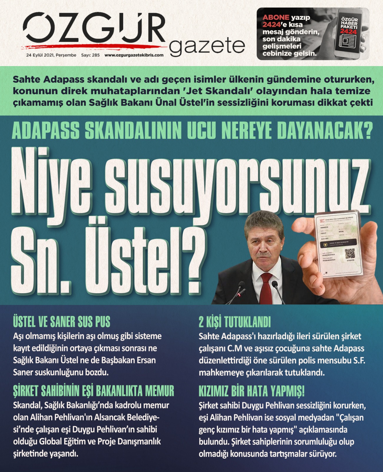 ozgur_gazete_kibris_adapass_skandali_sahte