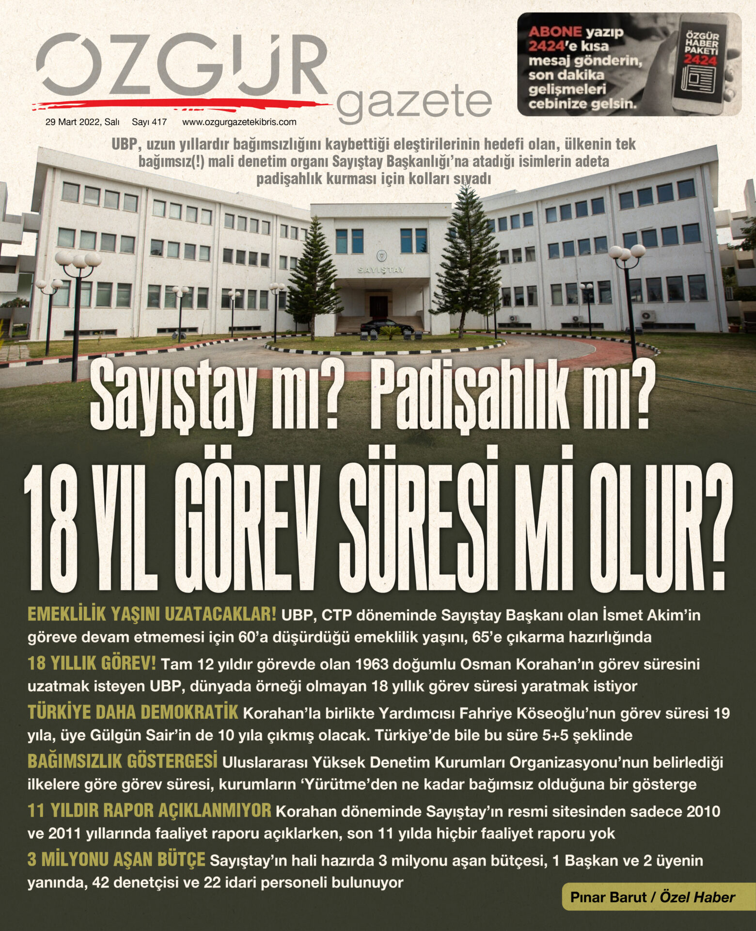 ozgur_gazete_kibris_sayistay_baskanligi_gorev_suresi_ubp