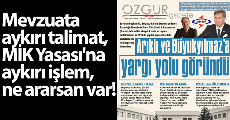ozgur_gazete_kibris_erhan_arikli_kib_tek_sayistay_raporu