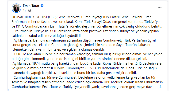 ozgur_gazete_kibris_ersin_tatar_ubp_aciklamasini_kendi_hesabindan_paylasti5