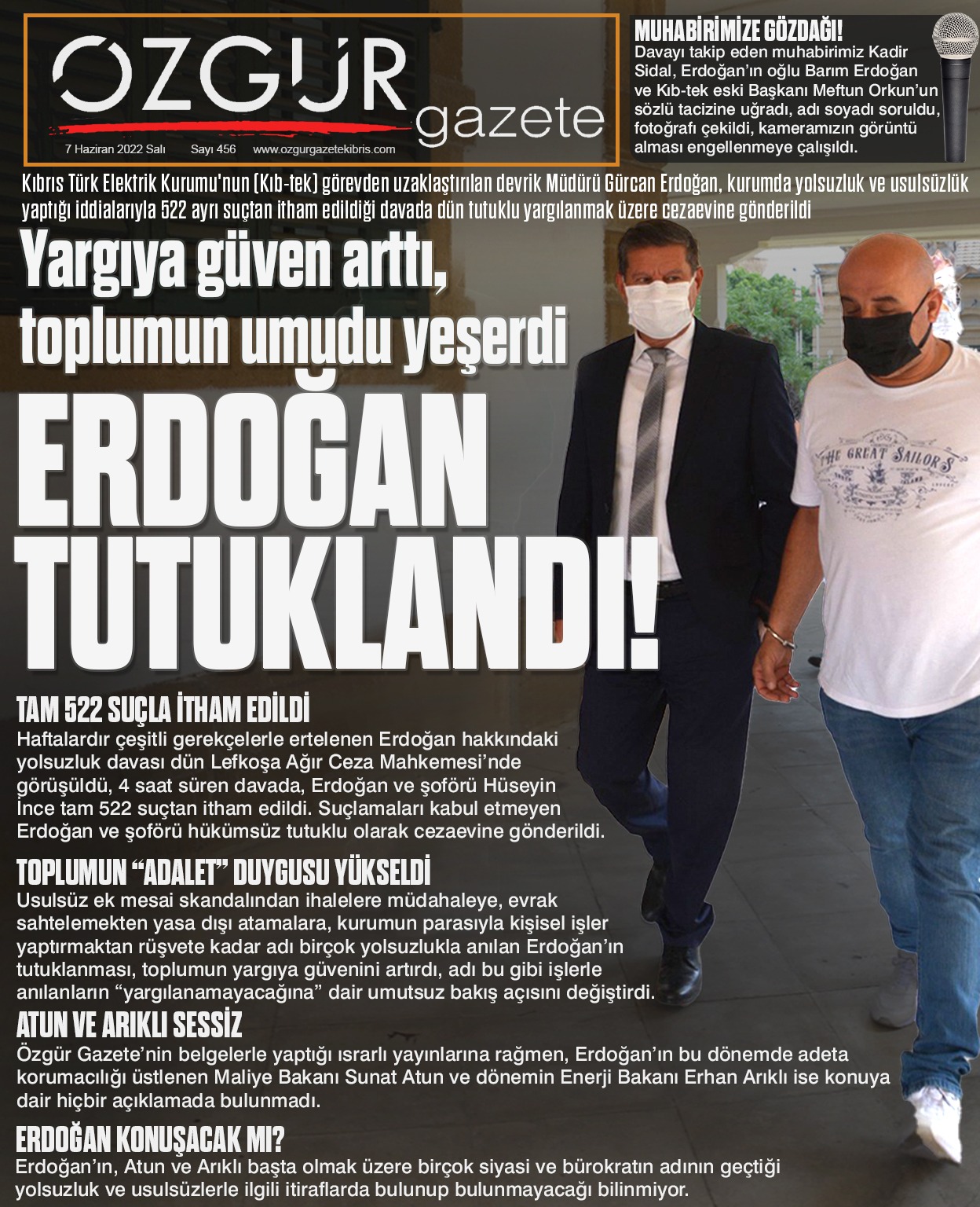 ozgur_gazete_kibris_gurcan_erdogan_tutuklandi